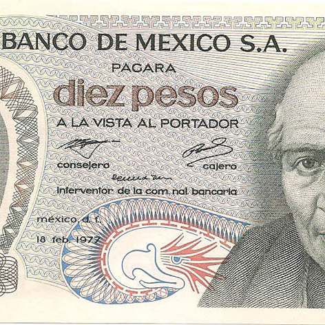 10 песо, 1977 год