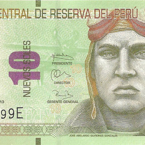 Перу, 10 новых солей, 2013 год (обмен)
