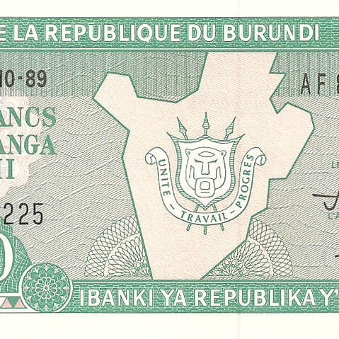 10 франков, 1989 год