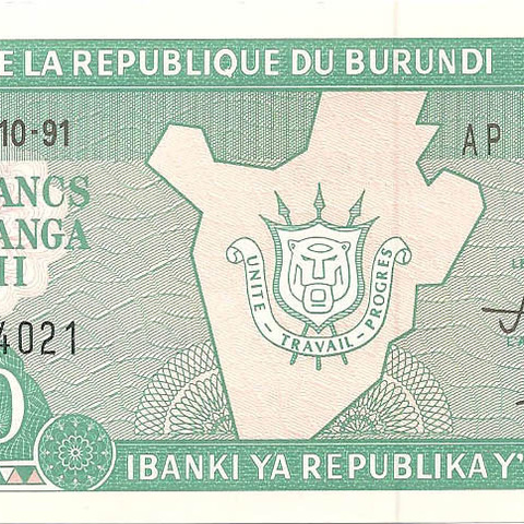 10 франков, 1991 год