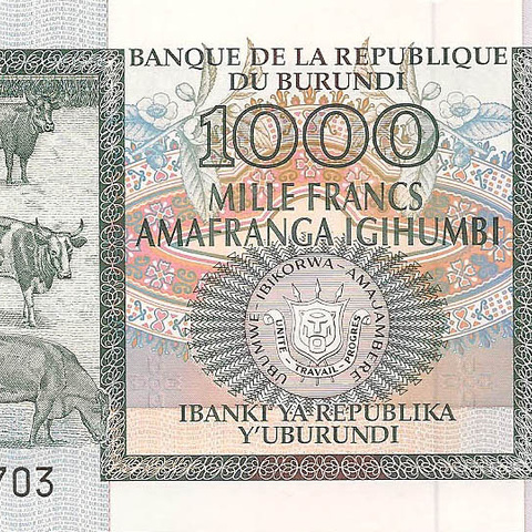 1000 франков, 2009 год