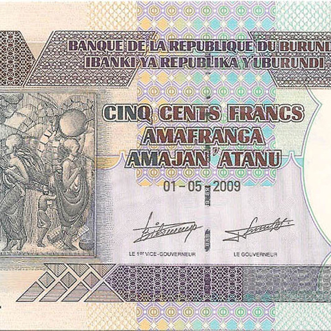 500 франков, 2009 год