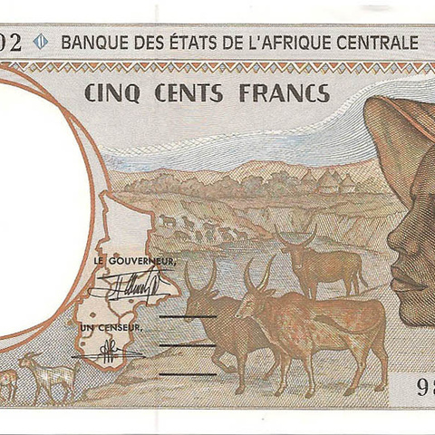 (E) Камерун, 100 франков, 1993-1994 гг.