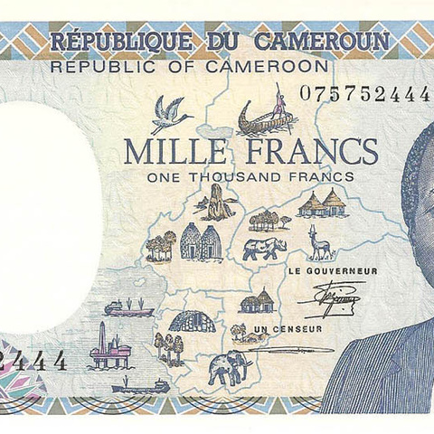 1000 франков, 1987 год
