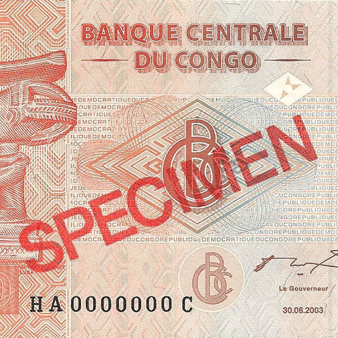 10 франков, 2003 год. ОБРАЗЕЦ
