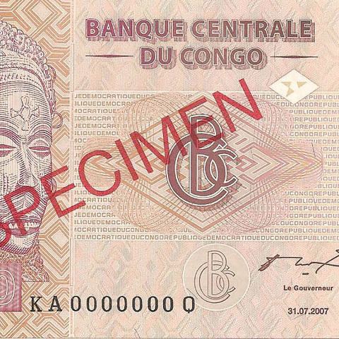 50 франков, 2007 год. ОБРАЗЕЦ