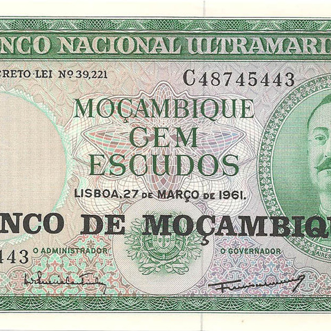 100 эскудо, 1961 год