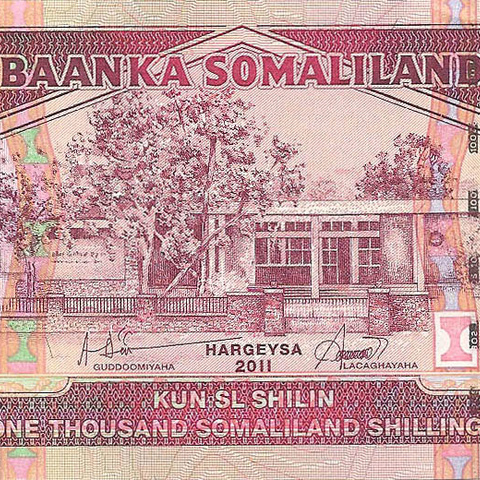 1000 шиллингов Сомалилэнда, 2011 год