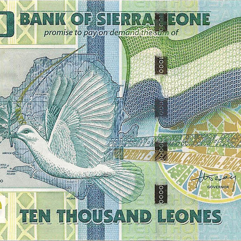 10000 леоне, 2010 год, UNC