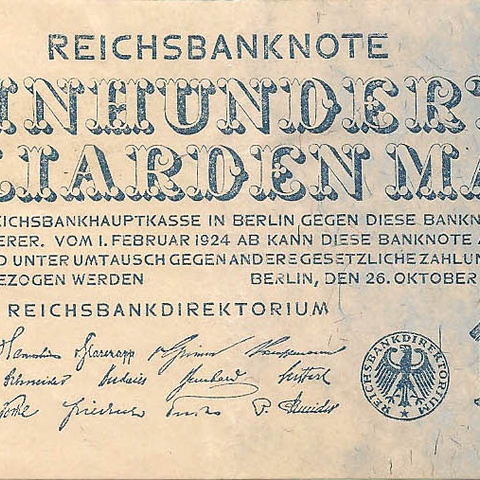 100 миллиардов марок, 1923 год