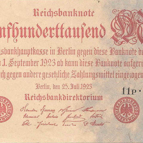 500000 марок, 1923 год