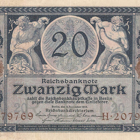 20 марок, 1915 год