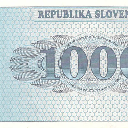 1000 толари, 1992 год. ОБРАЗЕЦ