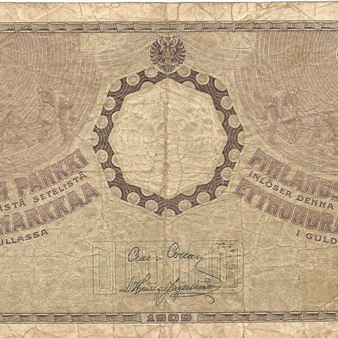 100 марок золотом, 1909 год