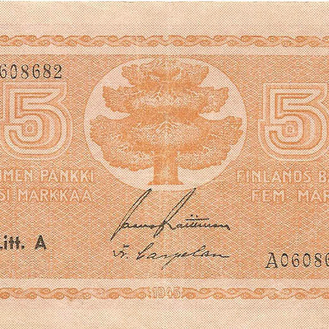 5 марок, 1945 год (Litt.A)