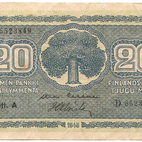 20 марок, 1945 год (Litt. A)
