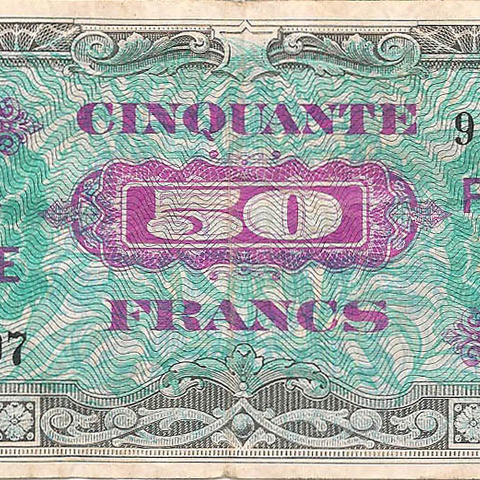 50 франков, 1944 год, серия 2