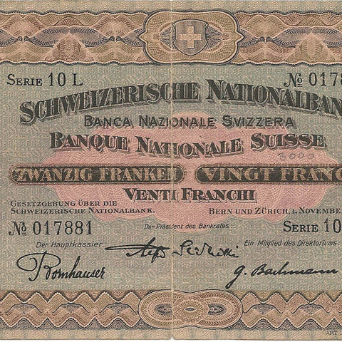 20 франков, 1928 год
