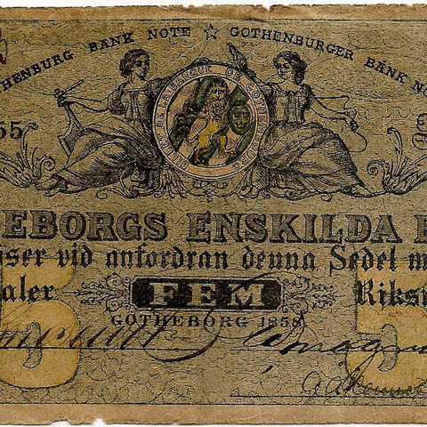 5 крон, 1858 год