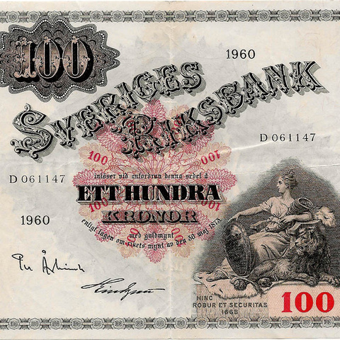 100 крон, 1960 год