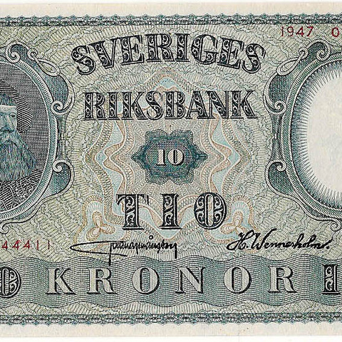 10 крон, 1947 год
