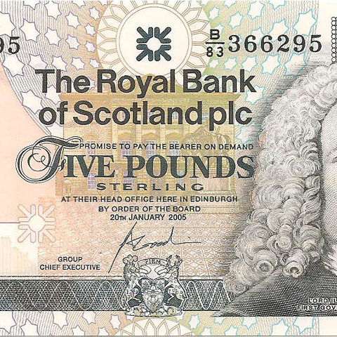 5 фунтов, 2005 год (F.Goodwin)