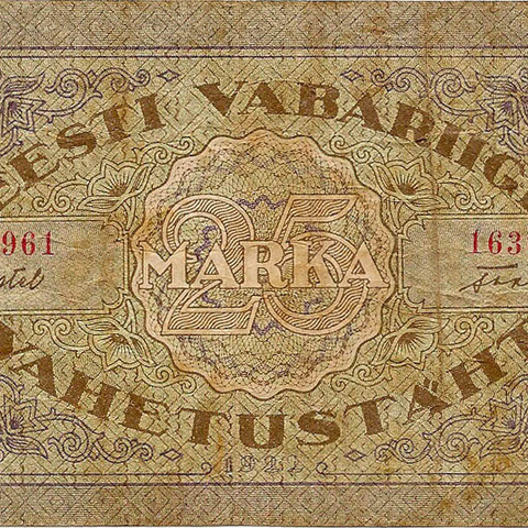 25 марок, 1922 год