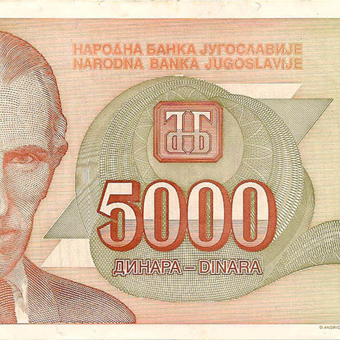 5000 динаров, 1993 год