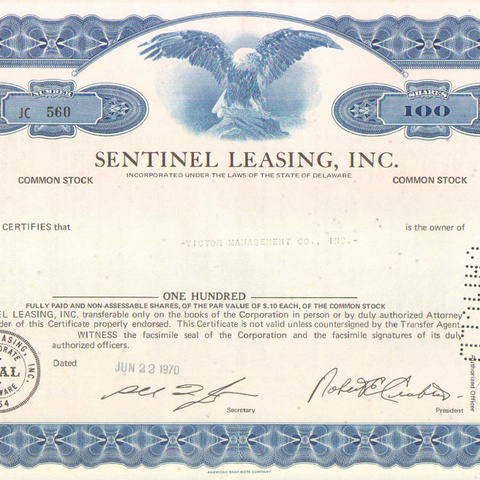 Акция Сентинел лизинг, 1970 год - США