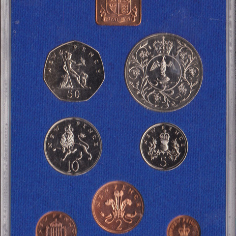 Великобритания - набор монет 1977