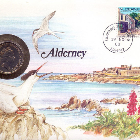 Олдерни - 10 пенсов, 1988 год