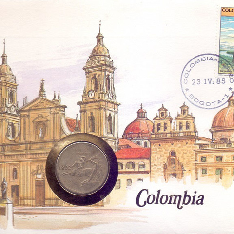 Колумбия - 10 песо, 1982 год