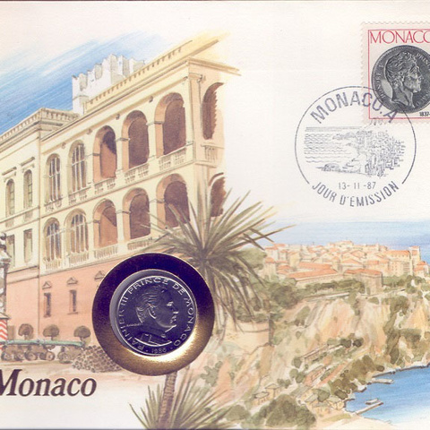 Монако - 1 франк, 1986 год