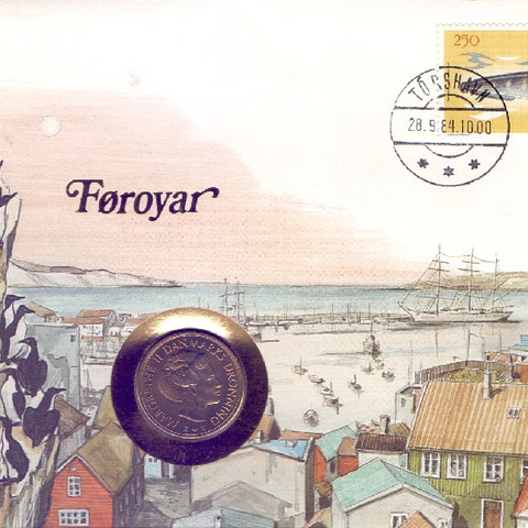 Фарерские острова - 1 крона, 1983 год