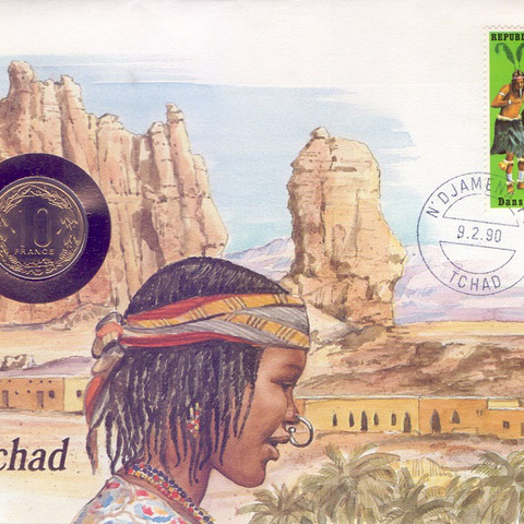 Чад - 10 франков, 1983 год