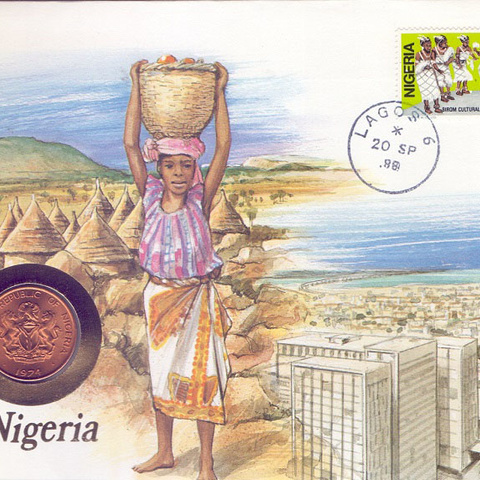 Нигерия - 1 кобо, 1974 год
