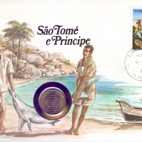 Сан-Томе и Принсипи - 5 добрас, 1977 год