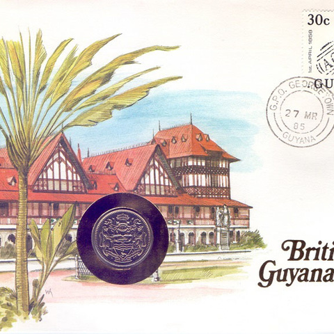 Гайана - 25 центов, 1985 год