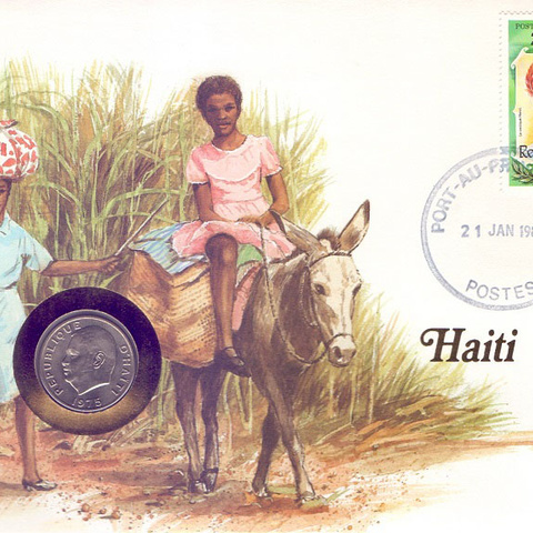Гаити - 10 сантимов, 1975 год