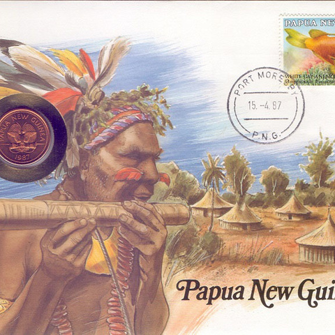 Папуа-Новая Гвинея - 2 тойя, 1987 год