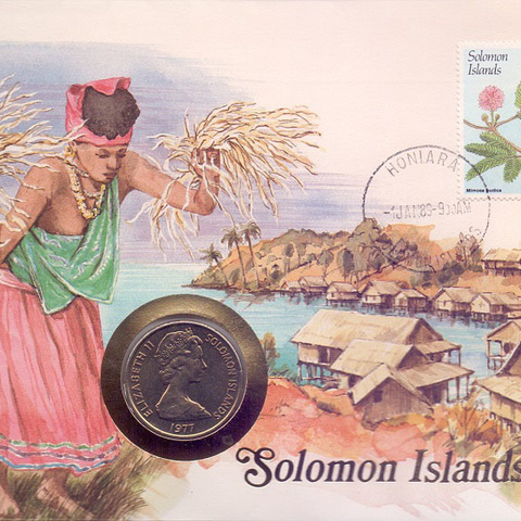 Соломоновы острова - 20 центов, 1977 год