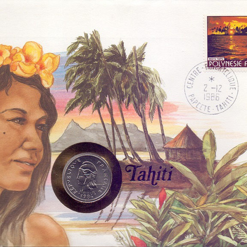 Таити - 10 франков, 1984 год