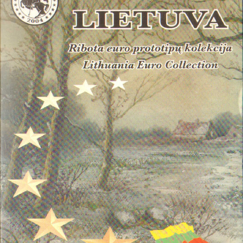 Литва - Набор Евро (проба-образец), 2004 год