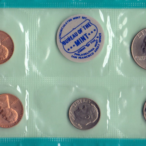 США, набор из 10 монет, 1968 год - Филадельфия-Денвер