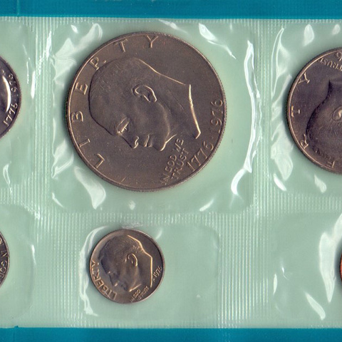 США, набор из 12 монет, 1976 год - Денвер
