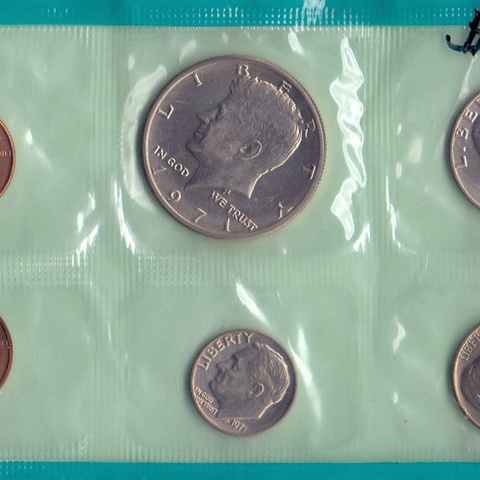 США, набор из 11 монет, 1971 год - Денвер