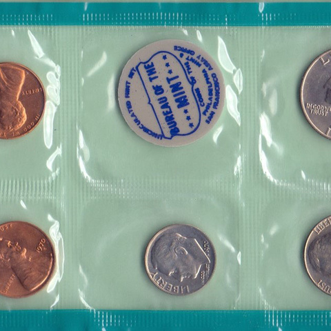 США, набор из 10 монет, 1970 год - Филадельфия-Денвер