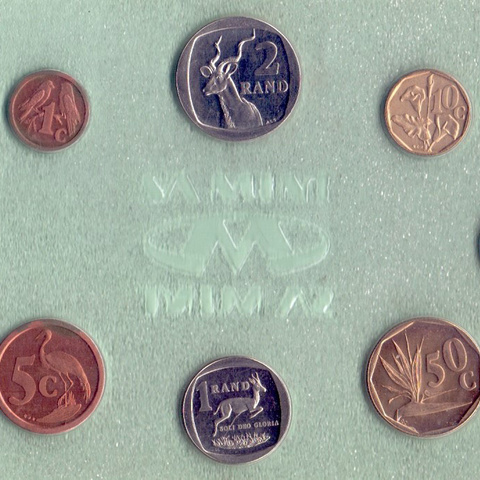 Африка Южная - набор разменных монет, 1992 год