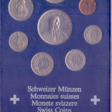 Швейцария - набор монет, 1968 год