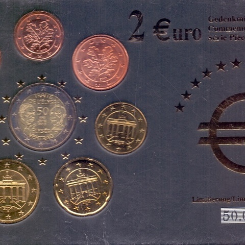 Германия - Набор евро, 2003-2012 гг. 50 лет Елисейскому договору